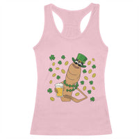 Marcus The Worm St Patricks Day Racerback Tank Top Funny Drinking Irish Beer Ireland
