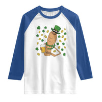 Marcus The Worm St Patricks Day Raglan Shirt Funny Drinking Irish Beer Ireland