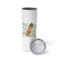 Marcus The Worm St Patricks Day Skinny Tumbler Funny Drinking Irish Beer Ireland