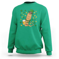 Marcus The Worm St Patricks Day Sweatshirt Funny Drinking Irish Beer Ireland