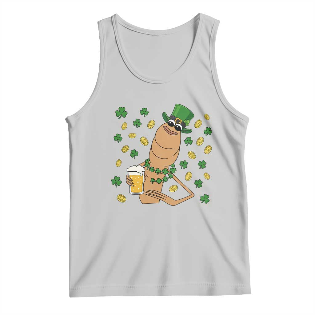Marcus The Worm St Patricks Day Tank Top Funny Drinking Irish Beer Ireland