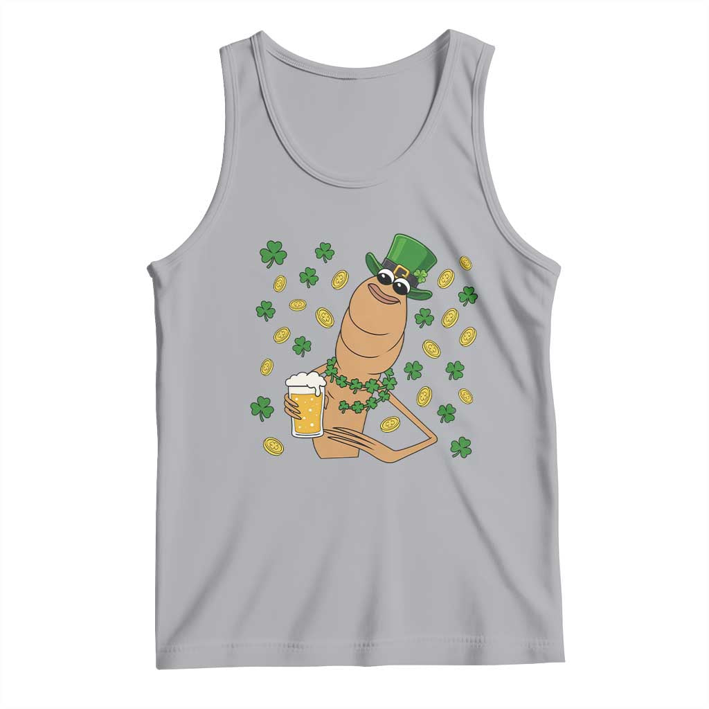 Marcus The Worm St Patricks Day Tank Top Funny Drinking Irish Beer Ireland