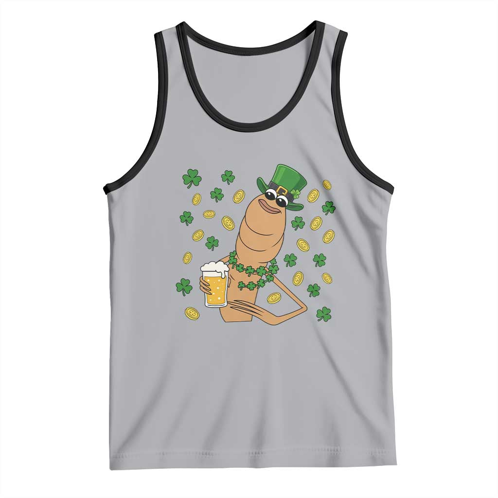 Marcus The Worm St Patricks Day Tank Top Funny Drinking Irish Beer Ireland