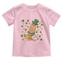 Marcus The Worm St Patricks Day Toddler T Shirt Funny Drinking Irish Beer Ireland