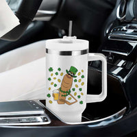 Marcus The Worm St Patricks Day Tumbler With Handle Funny Drinking Irish Beer Ireland