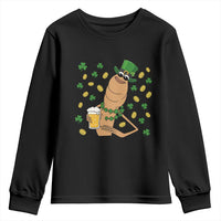 Marcus The Worm St Patricks Day Youth Sweatshirt Funny Drinking Irish Beer Ireland
