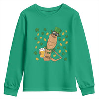Marcus The Worm St Patricks Day Youth Sweatshirt Funny Drinking Irish Beer Ireland