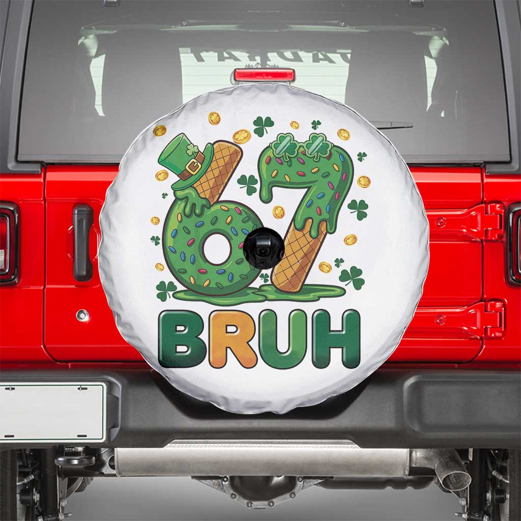 67 St Patricks Day Spare Tire Cover Funny Six Seven Bruh Meme