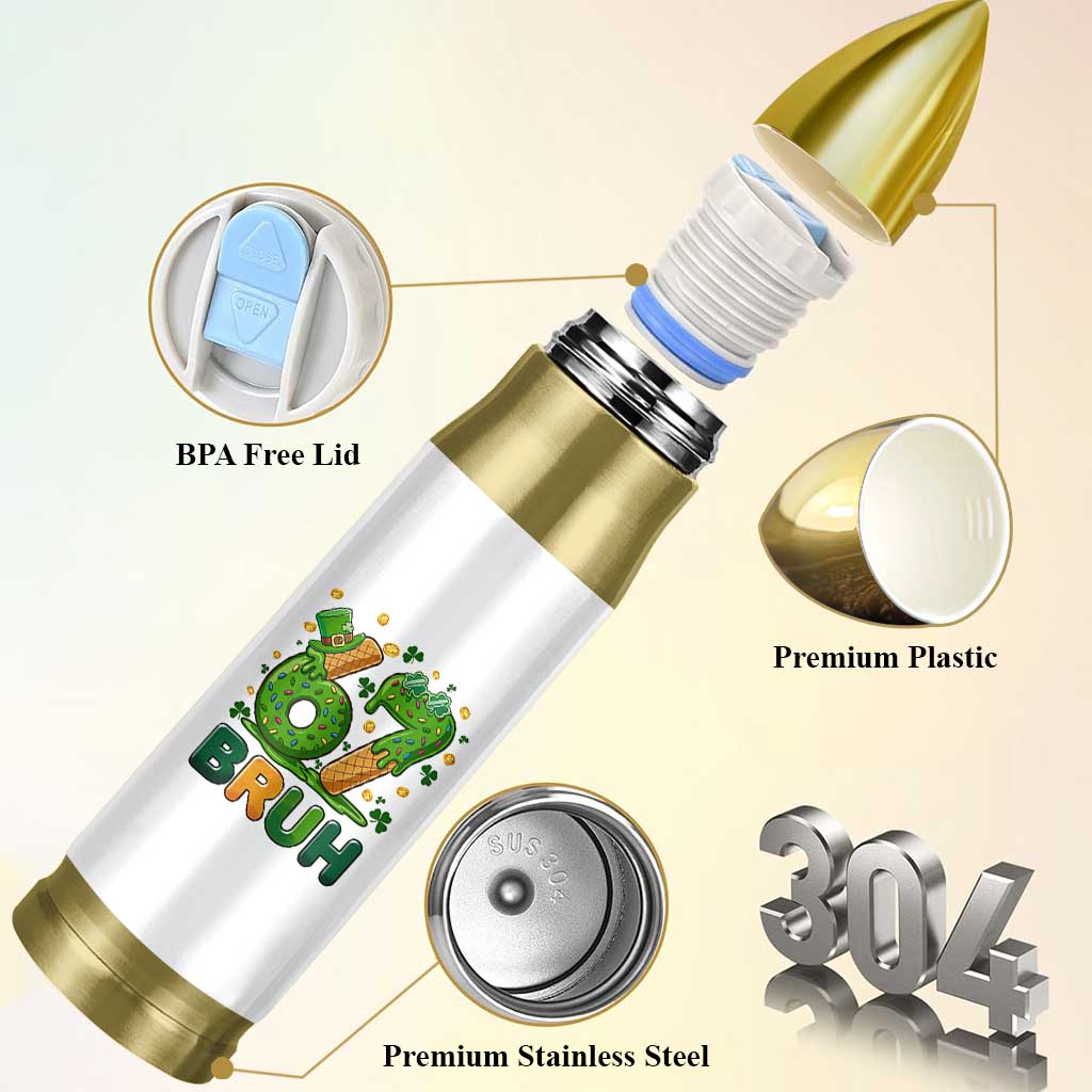 67 St Patricks Day Bullet Tumbler Funny Six Seven Bruh Meme
