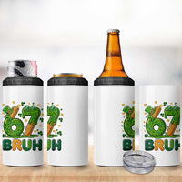 67 St Patricks Day 4 in 1 Can Cooler Tumbler Funny Six Seven Bruh Meme