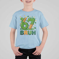 67 St Patricks Day T Shirt For Kid Funny Six Seven Bruh Meme