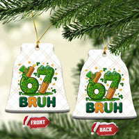 67 St Patricks Day Ceramic Ornament Funny Six Seven Bruh Meme