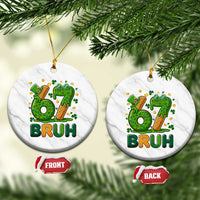 67 St Patricks Day Ceramic Ornament Funny Six Seven Bruh Meme