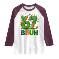 67 St Patricks Day Raglan Shirt Funny Six Seven Bruh Meme