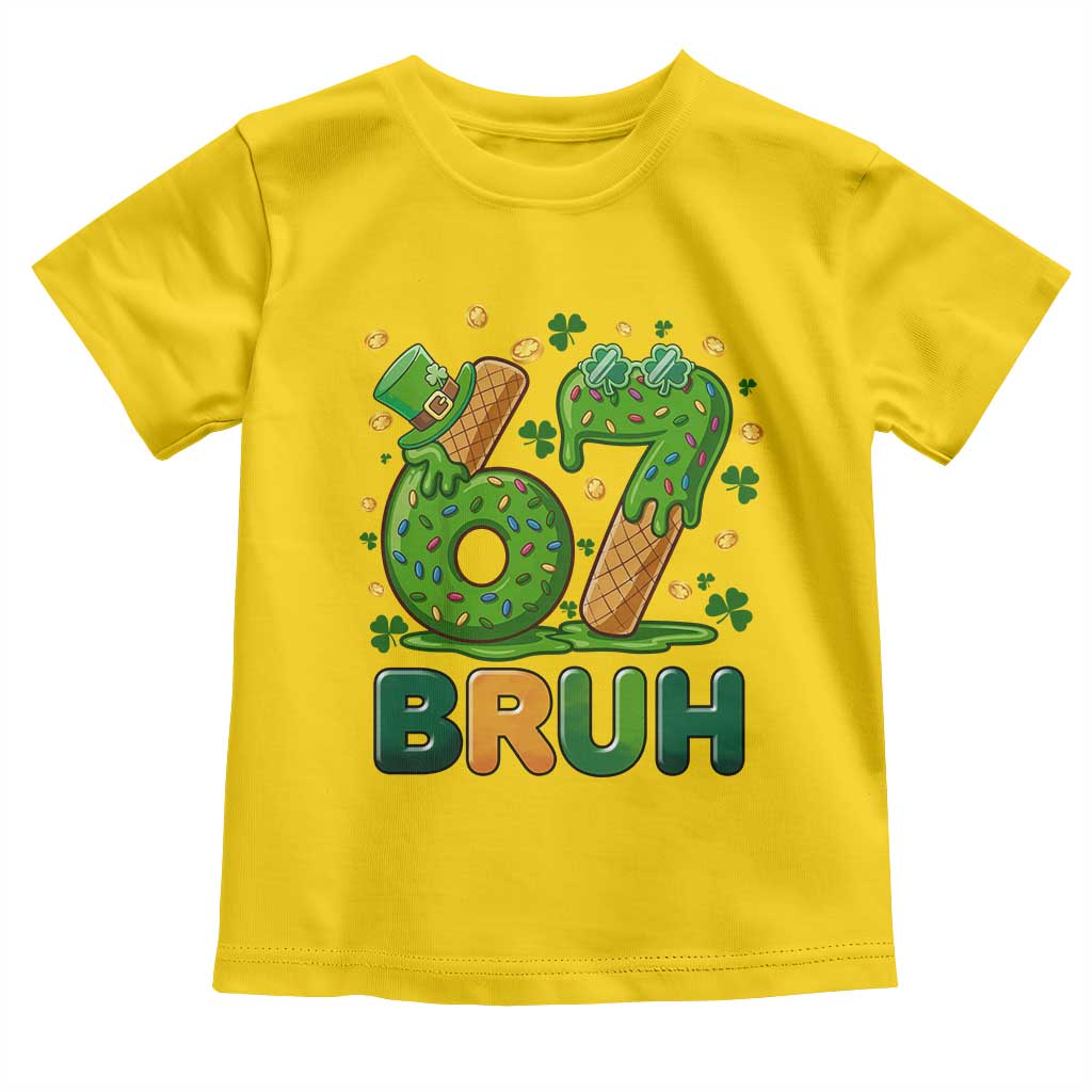67 St Patricks Day Toddler T Shirt Funny Six Seven Bruh Meme