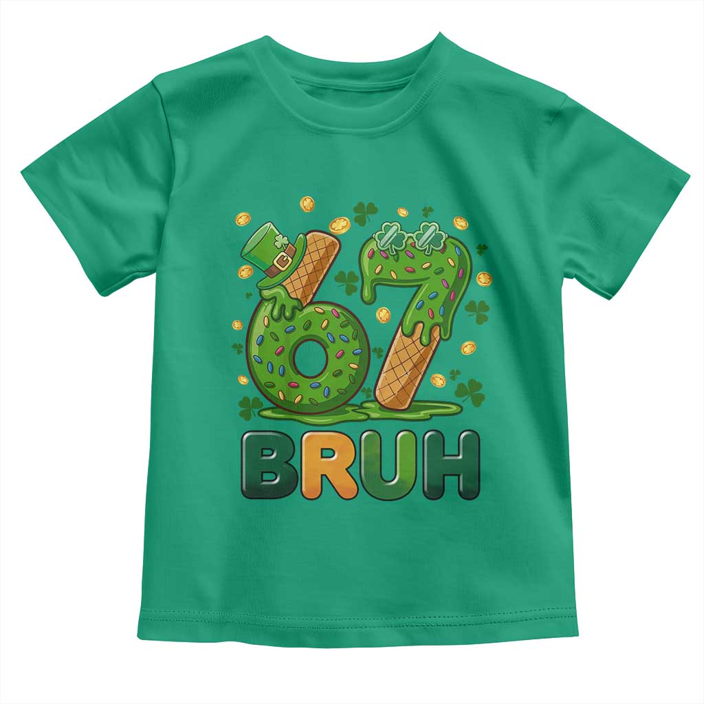 67 St Patricks Day Toddler T Shirt Funny Six Seven Bruh Meme