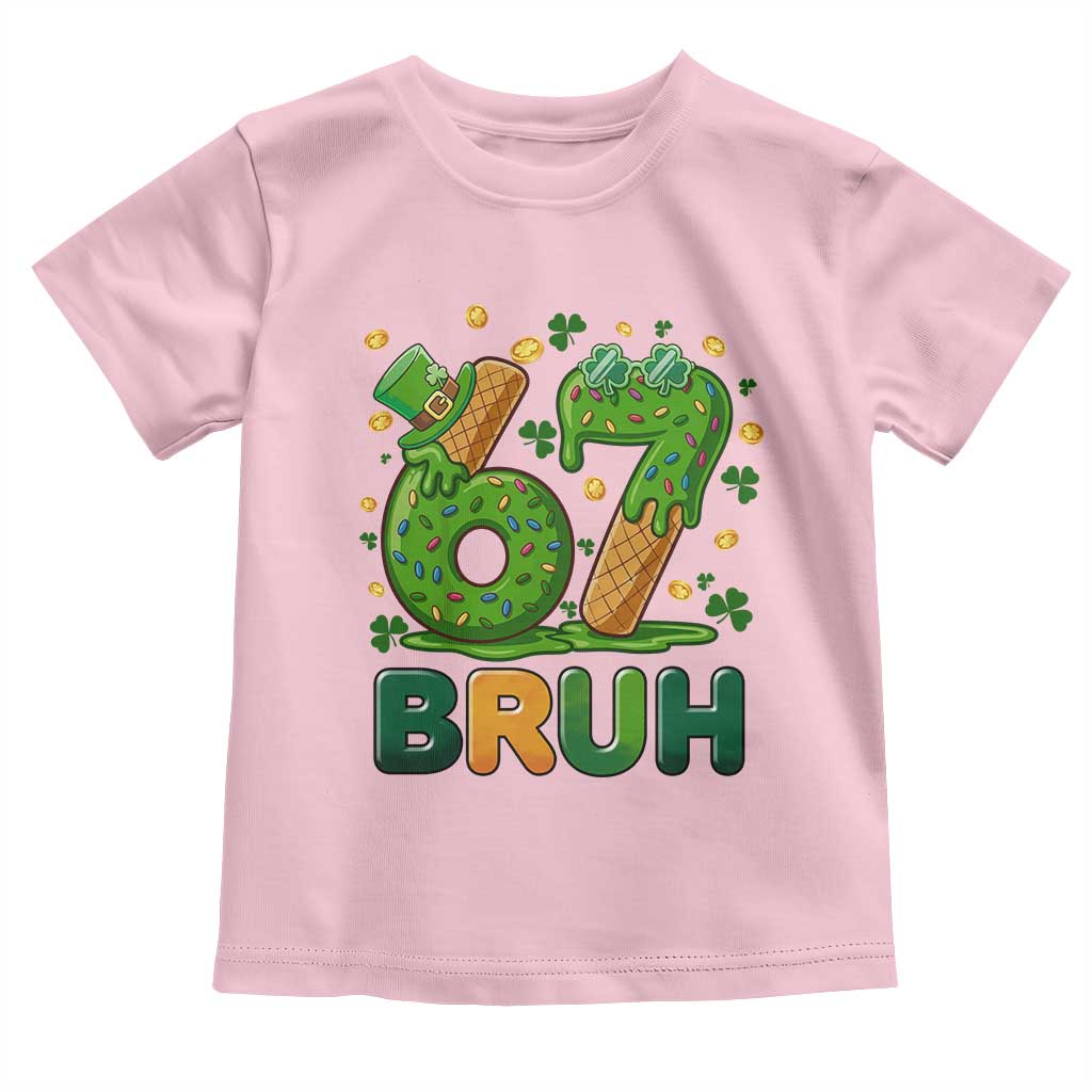 67 St Patricks Day Toddler T Shirt Funny Six Seven Bruh Meme