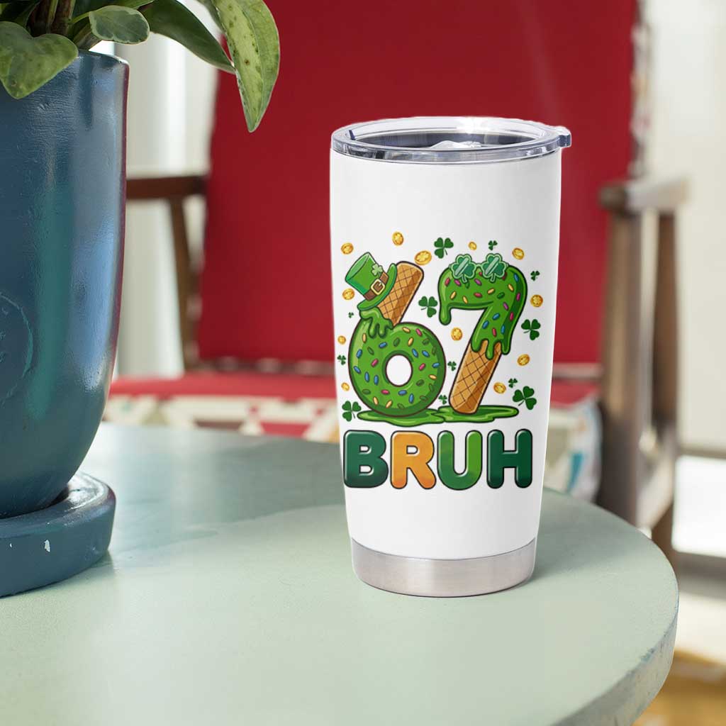 67 St Patricks Day Tumbler Cup Funny Six Seven Bruh Meme