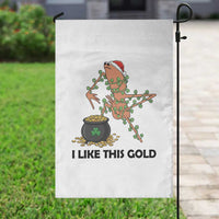 Marcus The Worm St Patricks Day Garden Flag I Like This Gold