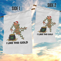 Marcus The Worm St Patricks Day Garden Flag I Like This Gold