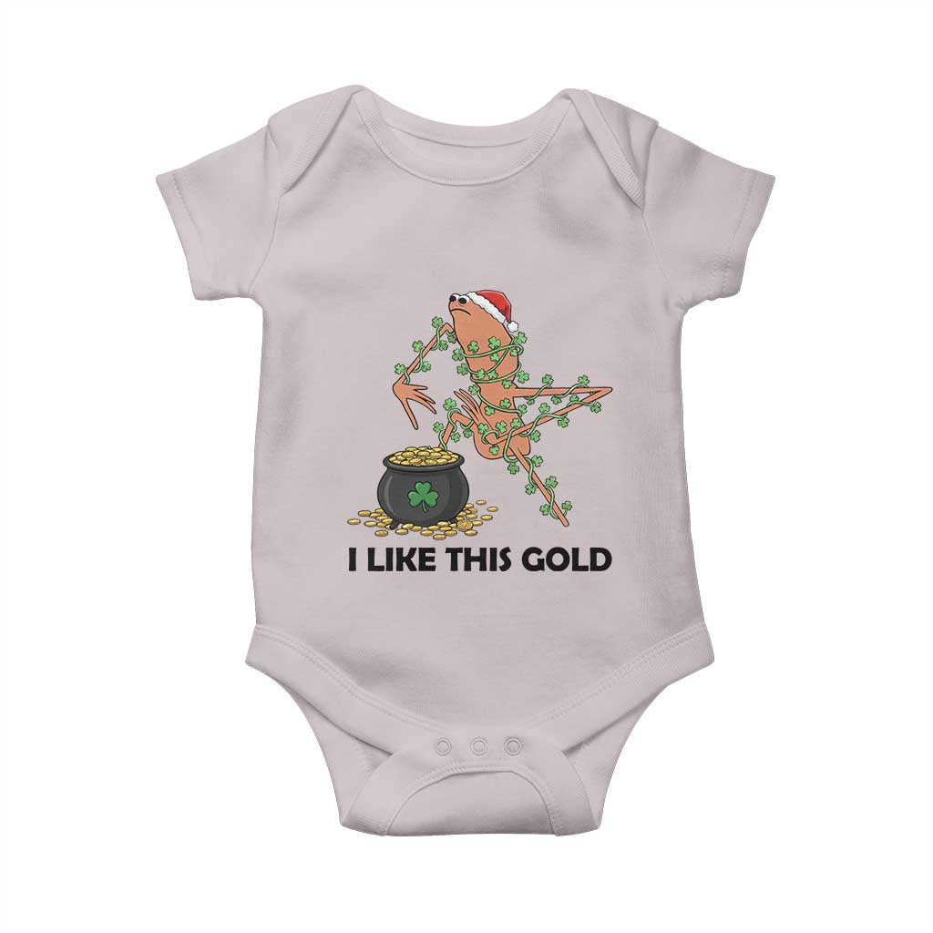 Marcus The Worm St Patricks Day Baby Onesie I Like This Gold