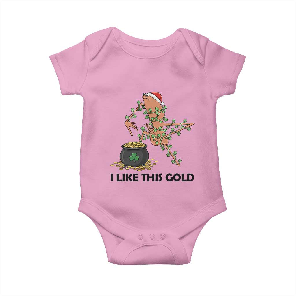 Marcus The Worm St Patricks Day Baby Onesie I Like This Gold