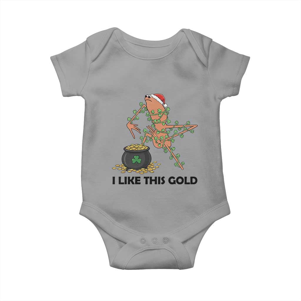 Marcus The Worm St Patricks Day Baby Onesie I Like This Gold