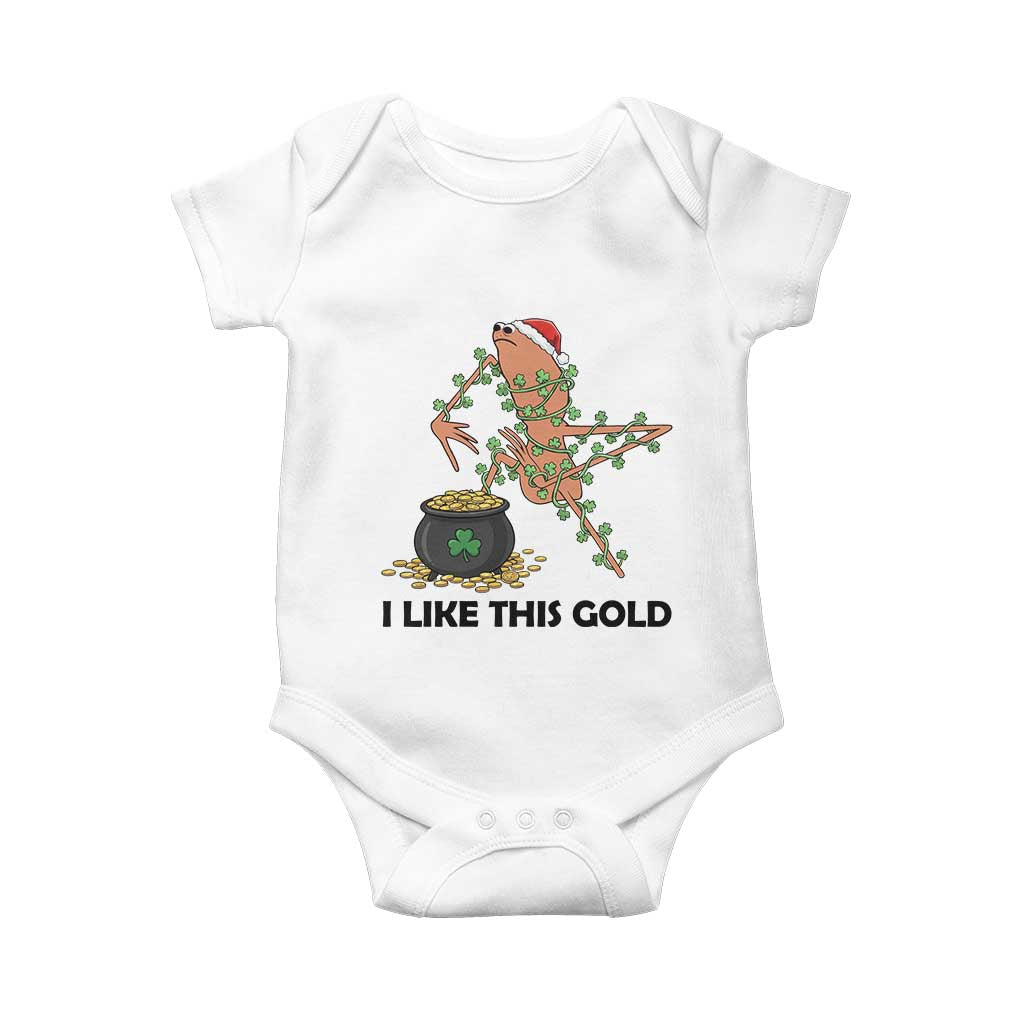 Marcus The Worm St Patricks Day Baby Onesie I Like This Gold