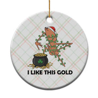 Marcus The Worm St Patricks Day Ceramic Ornament I Like This Gold