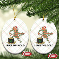 Marcus The Worm St Patricks Day Ceramic Ornament I Like This Gold