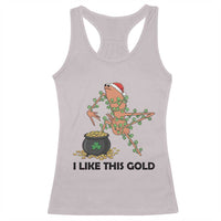 Marcus The Worm St Patricks Day Racerback Tank Top I Like This Gold