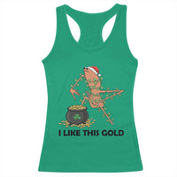 Marcus The Worm St Patricks Day Racerback Tank Top I Like This Gold