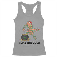 Marcus The Worm St Patricks Day Racerback Tank Top I Like This Gold