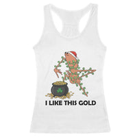 Marcus The Worm St Patricks Day Racerback Tank Top I Like This Gold