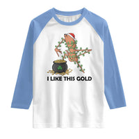 Marcus The Worm St Patricks Day Raglan Shirt I Like This Gold