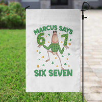 Marcus The Worm St Patricks Day Garden Flag Funny 67 Six Seven Hands Meme