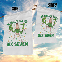 Marcus The Worm St Patricks Day Garden Flag Funny 67 Six Seven Hands Meme