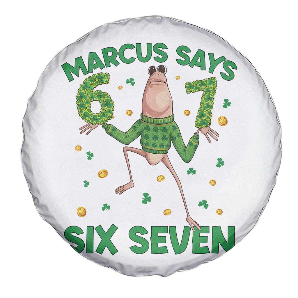 Marcus The Worm St Patricks Day Spare Tire Cover Funny 67 Six Seven Hands Meme