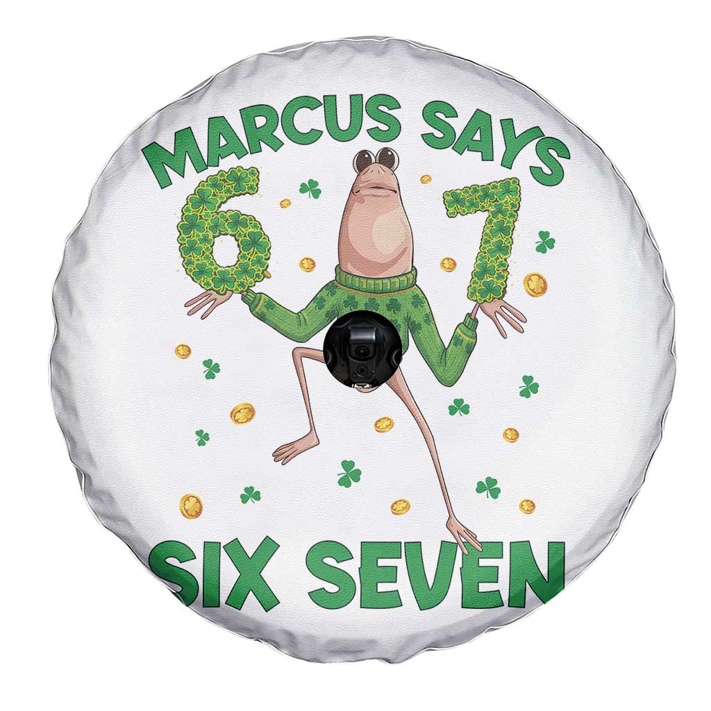 Marcus The Worm St Patricks Day Spare Tire Cover Funny 67 Six Seven Hands Meme