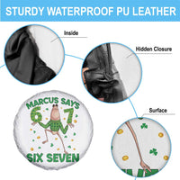 Marcus The Worm St Patricks Day Spare Tire Cover Funny 67 Six Seven Hands Meme