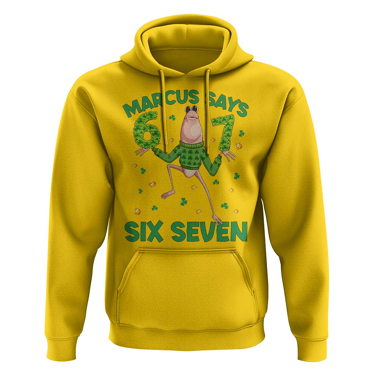 Marcus The Worm St Patricks Day Hoodie Funny 67 Six Seven Hands Meme