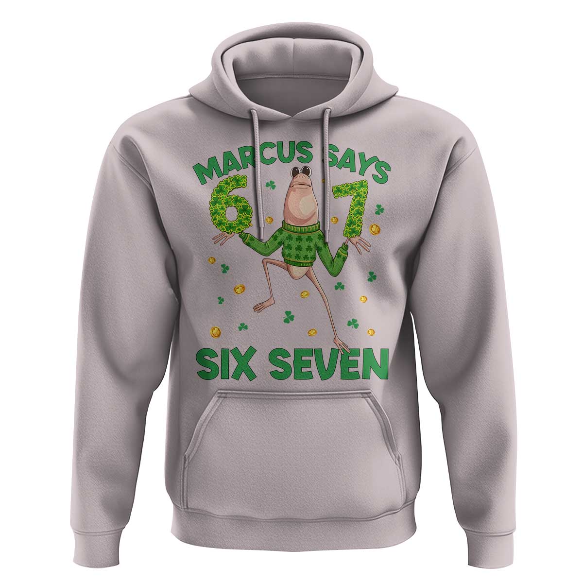 Marcus The Worm St Patricks Day Hoodie Funny 67 Six Seven Hands Meme