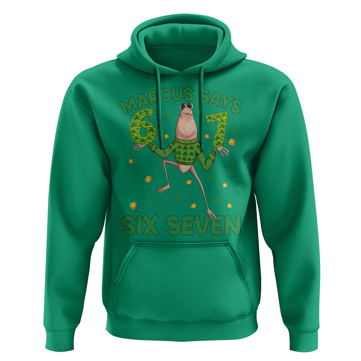 Marcus The Worm St Patricks Day Hoodie Funny 67 Six Seven Hands Meme