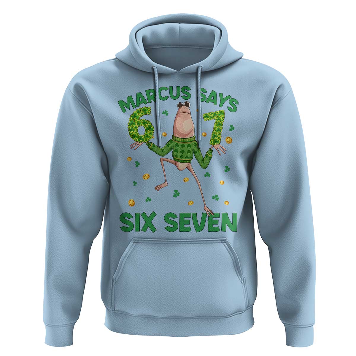 Marcus The Worm St Patricks Day Hoodie Funny 67 Six Seven Hands Meme