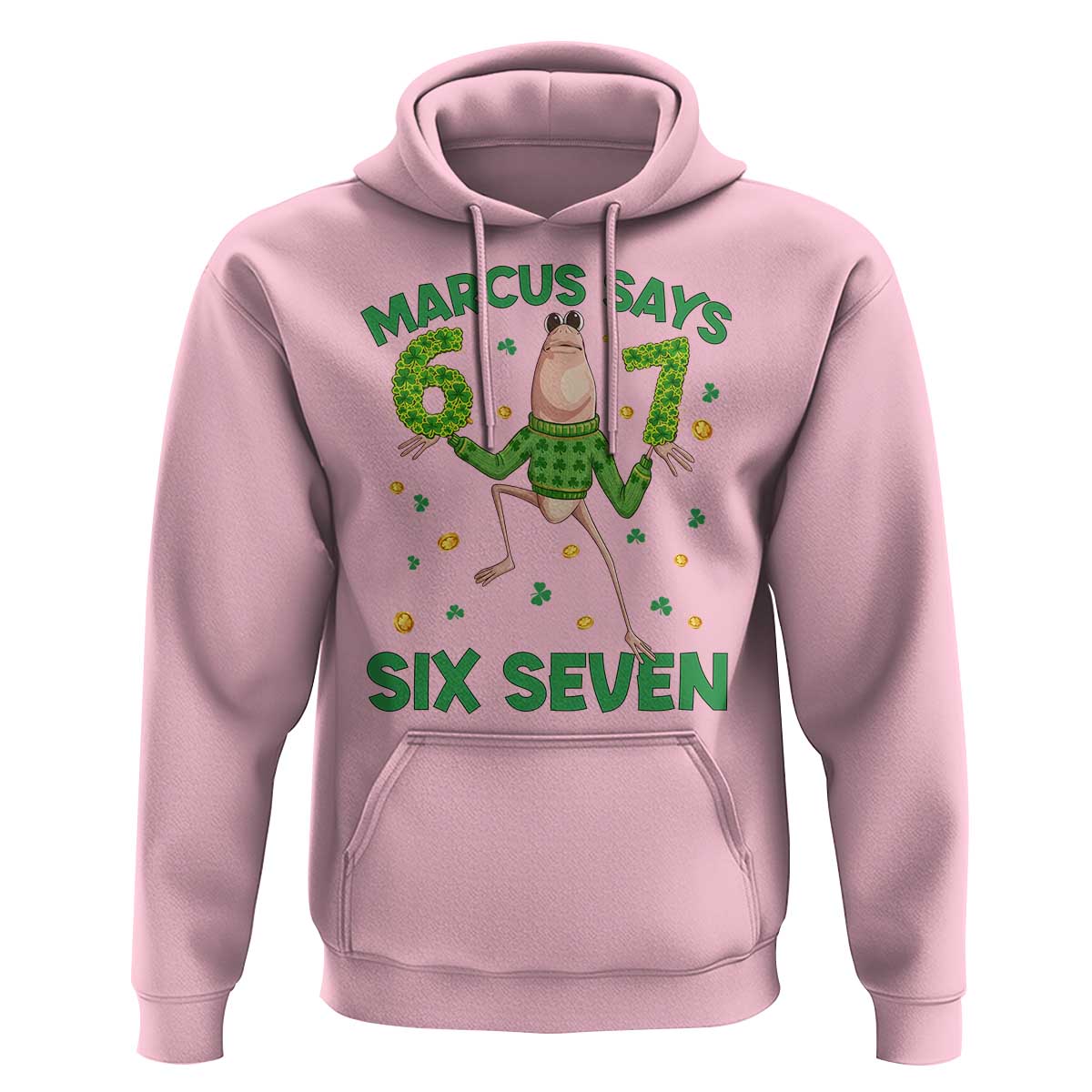 Marcus The Worm St Patricks Day Hoodie Funny 67 Six Seven Hands Meme