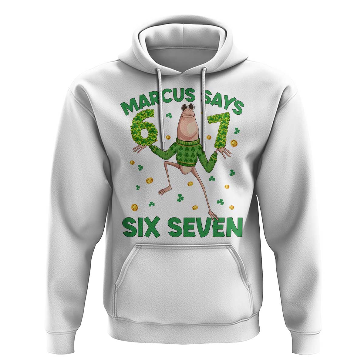 Marcus The Worm St Patricks Day Hoodie Funny 67 Six Seven Hands Meme