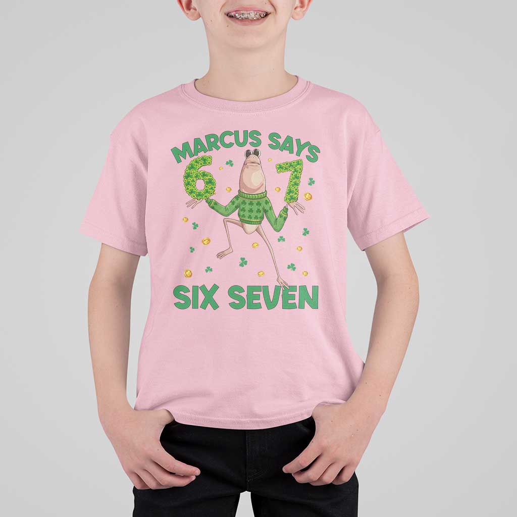 Marcus The Worm St Patricks Day T Shirt For Kid Funny 67 Six Seven Hands Meme