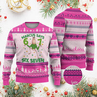 Marcus The Worm St Patricks Day Ugly Christmas Sweater Funny 67 Six Seven Hands Meme