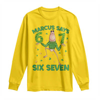 Marcus The Worm St Patricks Day Long Sleeve Shirt Funny 67 Six Seven Hands Meme