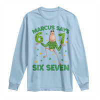 Marcus The Worm St Patricks Day Long Sleeve Shirt Funny 67 Six Seven Hands Meme